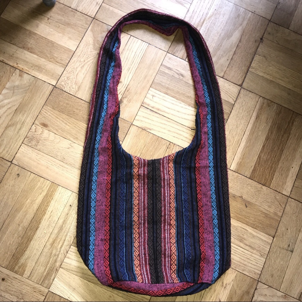Colorful Rainbow Tribal Print Bag/Purse